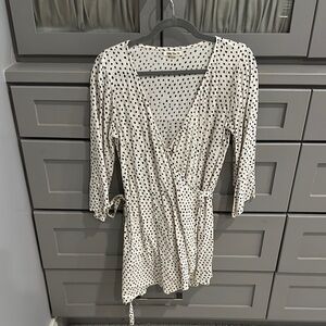 Polka Dot Wrap Dress